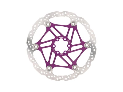 HOPE Bremsscheibe V4 Vented Floating Rotor innenbelüftet 203 mm | lila