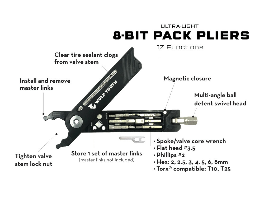 Magura Multi Tool Bit Pack Pliers Tire Lever Disc Brake Tool