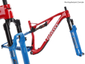 WILIER Frame Set MTB Urta SLR | red blue Size M