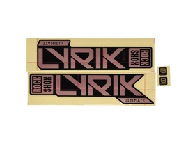 ROCKSHOX Sticker Decal Set for Lyrik Ultimate / Matte...