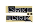 ROCKSHOX Sticker Decal Set for Lyrik Ultimate Matte Silver Foil / Gloss Black Casting