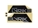ROCKSHOX Sticker Decal Set for Lyrik Ultimate / Flight Attendant Matte Silver Foil / Gloss Black Casting