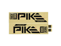 ROCKSHOX Sticker Decal Set für Pike Ultimate Gloss Black Foil / Gloss Silver Casting