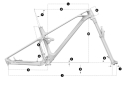 MONDRAKER Rahmen 29" SuperFoxy Carbon RR | 2023 M (42 cm)