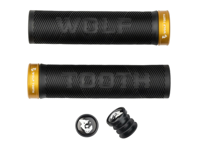 WOLFTOOTH Grips Echo Lock-On 32 x 132 mm | gold