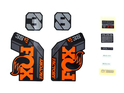 FOX Sticker 2021 Decal Set für 38 F-S E-Bike Factory Series Federgabel orange/schwarz glänzend