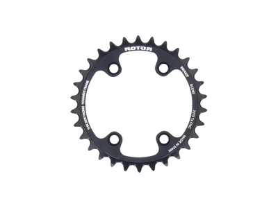 ROTOR Kettenblatt Round Rings 2-fach LK 80 mm | 4 Loch...