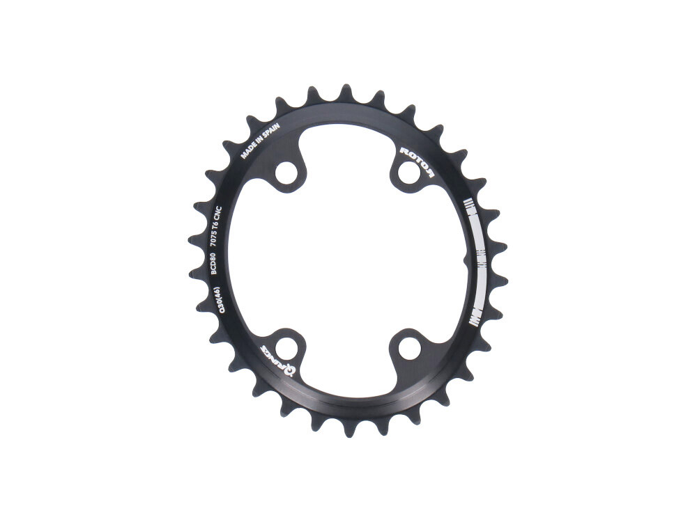 ROTOR Chainring Q-Rings 2-speed BCD 80 mm | 4 hole for Rotor ALDHU ...