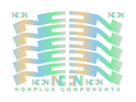 NONPLUS COMPONENTS Decal Set for Rims | 24 mm silver rainbow