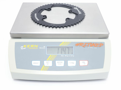 ROTOR Kettenblatt Q-Rings oval 2-fach LK 110 mm | 4 Loch fr Rotor ALDHU | Shimano Road Auen 52 Zhne