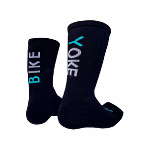 BIKEYOKE Socks 2.0 | black/turquoise/white