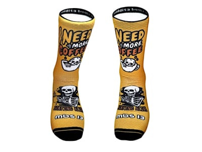 MALDITA BUENA SUERTE Socken Coffee Time | gelb