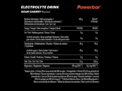 POWERBAR Electrolyte Drink Concentrate Sour Cherry | 1 l