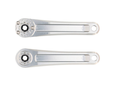 LEONARDI RACING Kurbelarme Capo | SRAM 3-Loch Kettenblatt 28,99 mm SRAM DUB | silber 172,5 mm