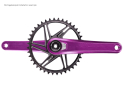 ACTOFIVE Crank Set Signature Limited Edition | SRAM 3-hole Chainring 28,99 mm SRAM DUB Spindle CX/Gravel | 170 mm Purple