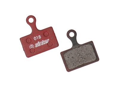 SINTER Disc Brake Pads 018 Standard organic Shimano K-Type for Dura-Ace, Ultegra, 105 | red