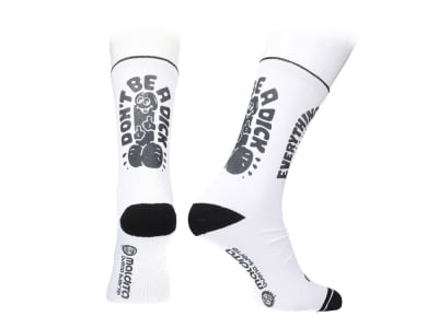 MALDITA BUENA SUERTE Socks Dont be a dick | white L | 41--43