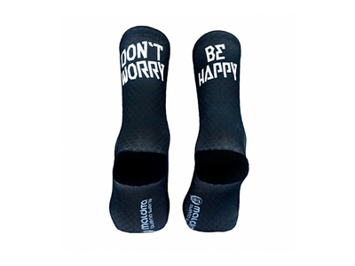 MALDITA BUENA SUERTE Socks Dont worry be happy | black XL | 44-46