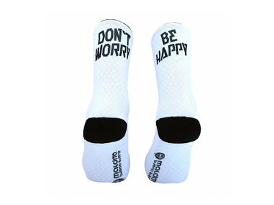 MALDITA BUENA SUERTE Socks Dont worry be happy | white L | 41-43