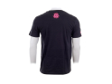 MALDITA BUENA SUERTE T-Shirt Herzkette | schwarz/fuchsia XL
