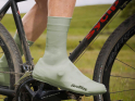 VELOTOZE Überschuhe lang ROAD Silicone Snap | grün S (37 - 40)