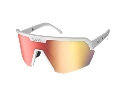 SCOTT Sunglasses Sport Shield white matt | red chrome