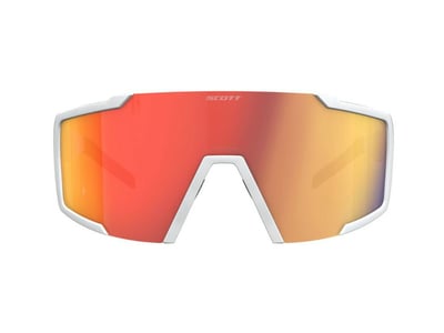 SCOTT Sonnenbrille Shield white matt | red chrome