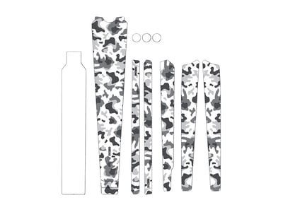 DYEDBRO Gravel Rahmenschutz Set Camo | matt