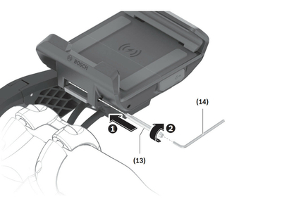 BOSCH eBike SmartphoneGrip Key lock Locking screw