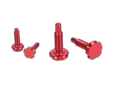 OAK COMPONENTS CPA+EPA-Screw Set for Root Lever Pro | red