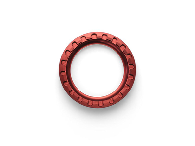 GARBARUK Lockring Set fr Kurbelarme | rot