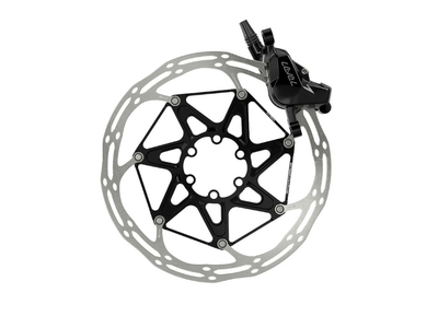 SRAM Disc Brake Level Silver stealth | 2 Piston Black Anodized Front Wheel