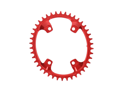 GARBARUK Chainring Melon oval 1-fach narrow-wide BCD 110 mm Shimano GRX asymmetric red