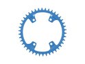 GARBARUK Chainring Melon oval 1-fach narrow-wide BCD 110 mm Shimano GRX asymmetric blue