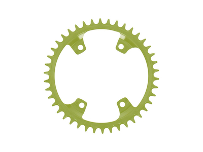 GARBARUK Chainring Melon oval 1-fach narrow-wide BCD 110 mm Shimano GRX asymmetric green