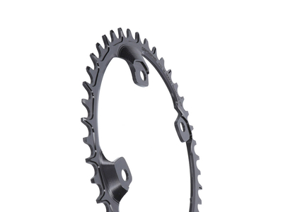 GARBARUK Chainring Melon oval 1-fach narrow-wide BCD 110 mm Shimano GRX asymmetric black 44 Teeth