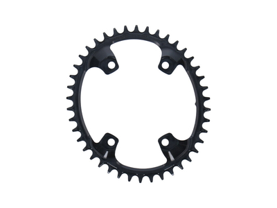 GARBARUK Chainring Melon oval 1-fach narrow-wide BCD 110 mm Shimano GRX asymmetric black 48 Teeth
