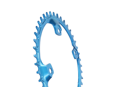 GARBARUK Kettenblatt Melon oval 1-fach narrow-wide LK 110 mm Shimano GRX asymmetrisch blau 46 Zhne
