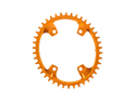 GARBARUK Chainring Melon oval 1-fach narrow-wide BCD 110 mm Shimano GRX asymmetric orange 44 Teeth