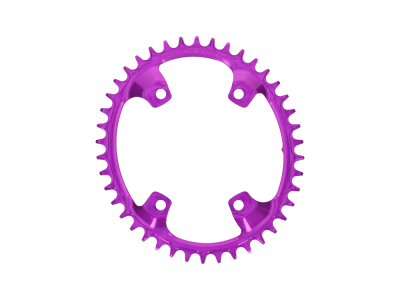 GARBARUK Chainring Melon oval 1-fach narrow-wide BCD 110 mm Shimano GRX asymmetric purple 40 Teeth