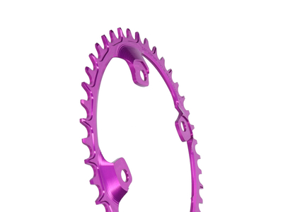 GARBARUK Kettenblatt Melon oval 1-fach narrow-wide LK 110 mm Shimano GRX asymmetrisch violett 40 Zhne