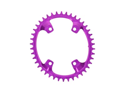 GARBARUK Chainring Melon oval 1-fach narrow-wide BCD 110 mm Shimano GRX asymmetric purple 46 Teeth
