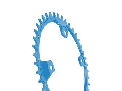 GARBARUK Kettenblatt rund 1-fach narrow-wide LK 110 mm Shimano GRX asymmetrisch blau 40 Zhne