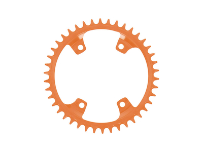 GARBARUK Chainring Melon oval 1-fach narrow-wide BCD 110 mm Shimano GRX asymmetric orange 46 Teeth