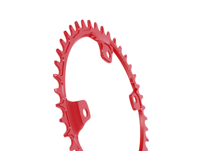 GARBARUK Kettenblatt rund 1-fach narrow-wide LK 110 mm Shimano GRX asymmetrisch rot 48 Zhne