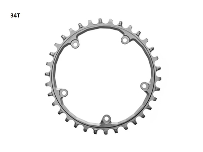 ABSOLUTE BLACK Chainring E-Bike Super Steel | Shimano 12-speed/HG+ Chain for AB Spider 38 Teeth