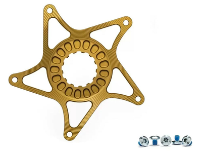 ABSOLUTE BLACK E-Bike Kettenblatt Spider fr Bosch Gen 3 Boost 50 mm | gold