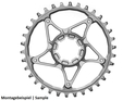 ABSOLUTE BLACK E-Bike Chainring Spider for Specialized Brose Boost 53 mm | titanium