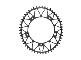 ABSOLUTE BLACK Chainring oval for Brompton crank 130 mm...