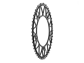 ABSOLUTE BLACK Chainring oval for Brompton crank 130 mm...